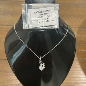 Silver Swan Necklace